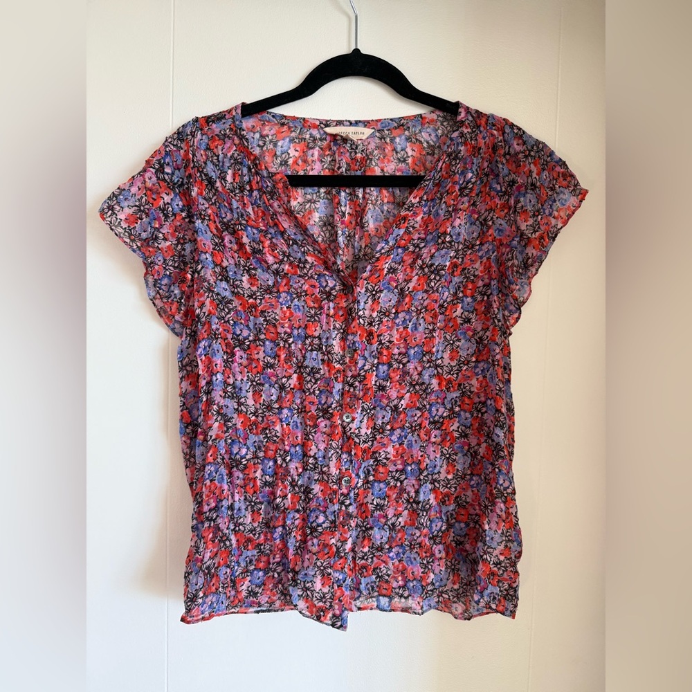 Rebecca Taylor Floral Blouse